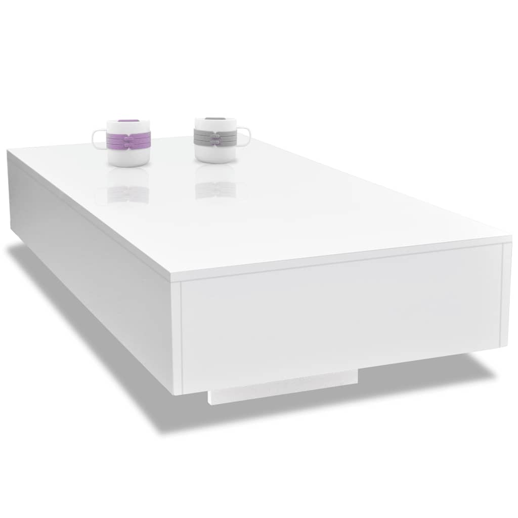 High-Gloss Coffee Table for Living Room Decorislane