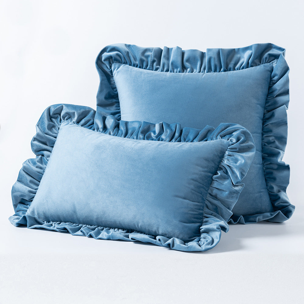 Nordic Velvet Lace Throw Pillow for Sofa Decorislane